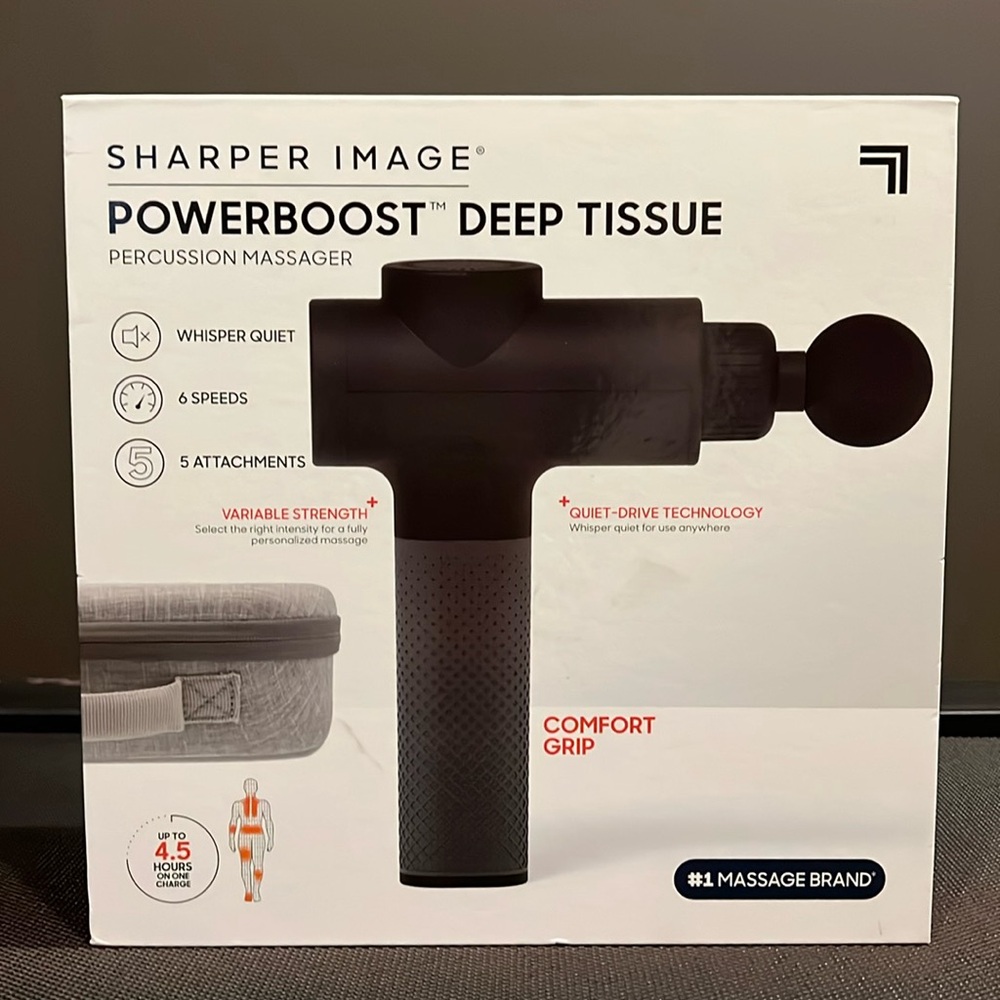 Sharper Image Powerboost Deep Tissue Percussion Massager